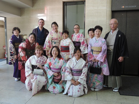 海外福岡県人会 世界大会さよならパーティーへ 和座 きものレンタル まゆの会